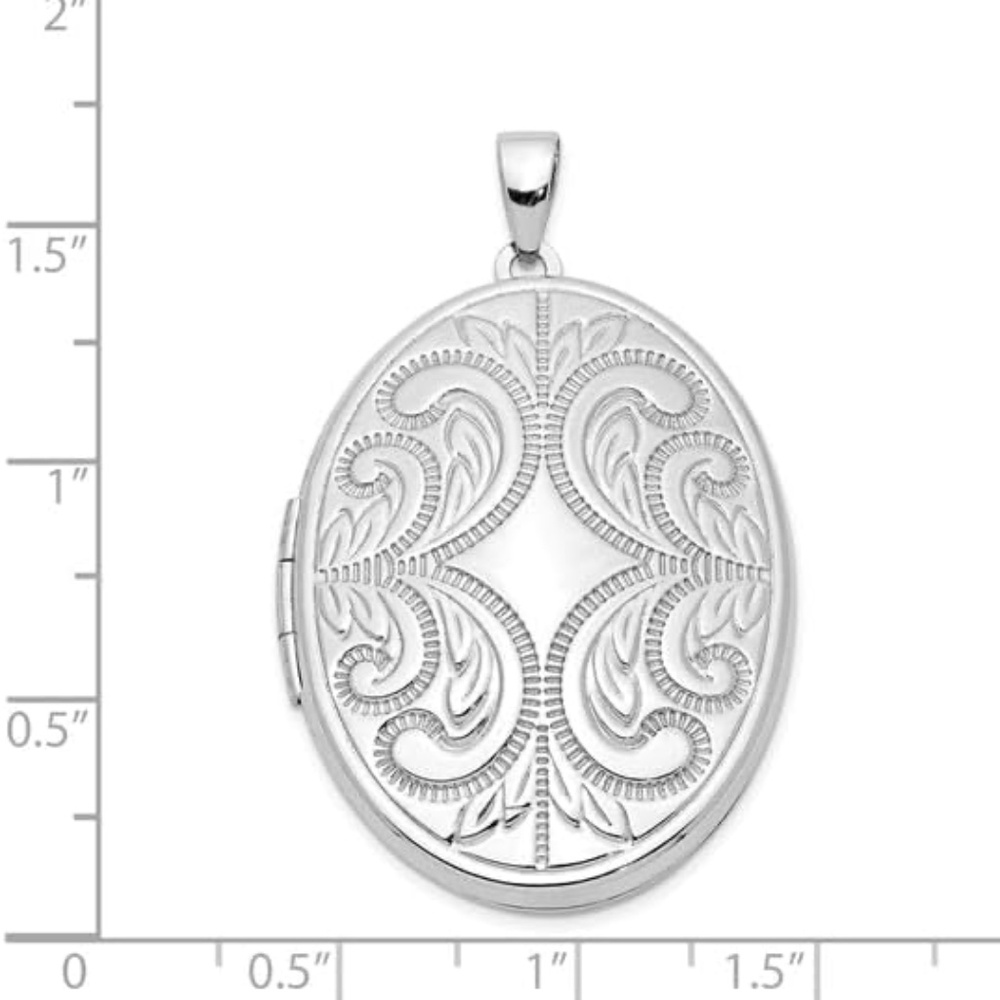 .925 Sterling Silver Oval 6-Frame Family Locket